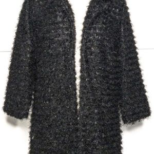 Fabulous (faux) Furs Black sweater jacket